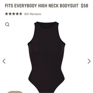 SKIMS fits everybody high neck bodysuit